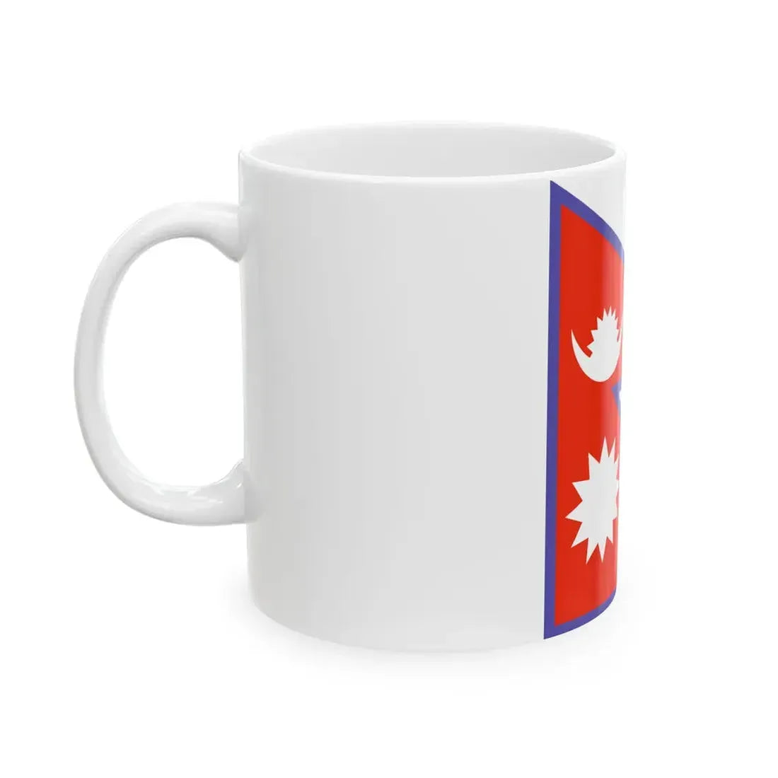 Flag of Nepal WFB 2000 (Nepal) White Coffee Mug - Go Mug Yourself