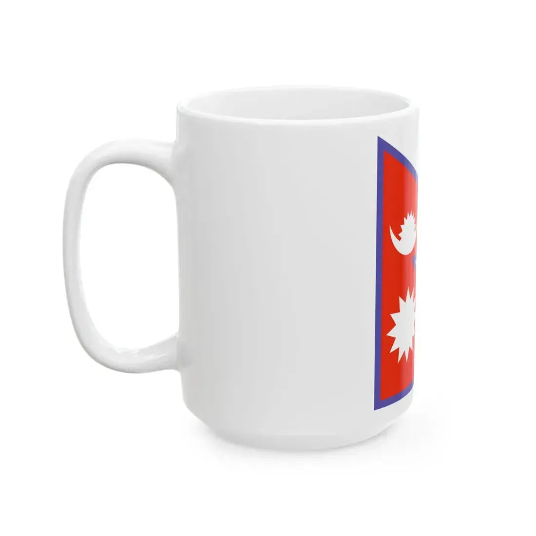 Flag of Nepal WFB 2000 (Nepal) White Coffee Mug - Go Mug Yourself