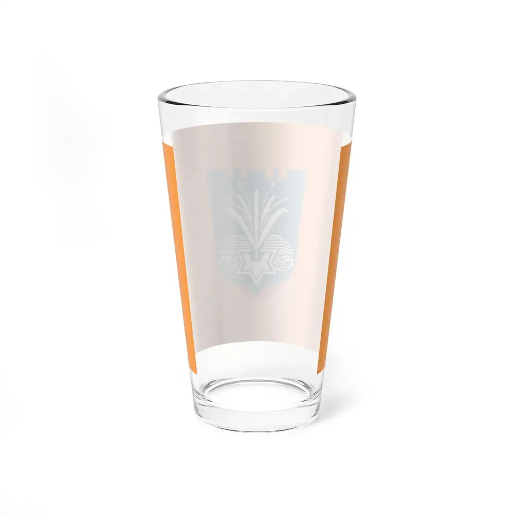 Flag of Netanya Israel - Pint Glass 16oz - Go Mug Yourself
