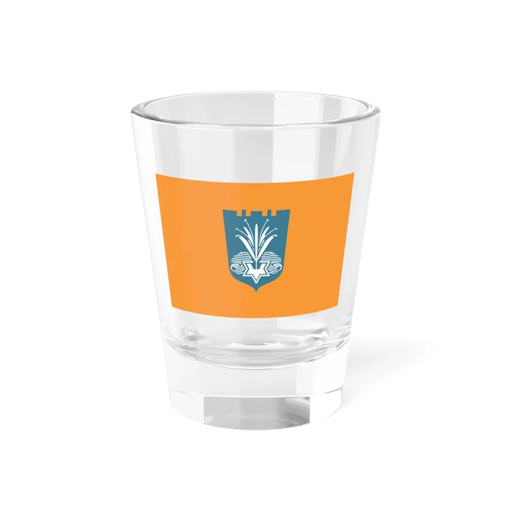 Flag of Netanya Israel - Shot Glass 1.5oz 1.5oz - Go Mug Yourself
