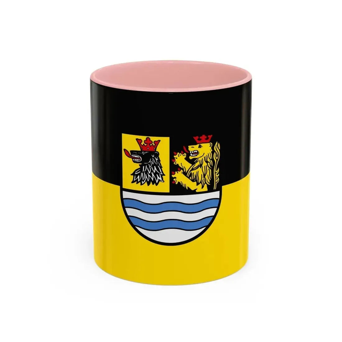 Flag of Neuburg Schrobenhausen Germany - Accent Coffee Mug 11oz Pink - Go Mug Yourself