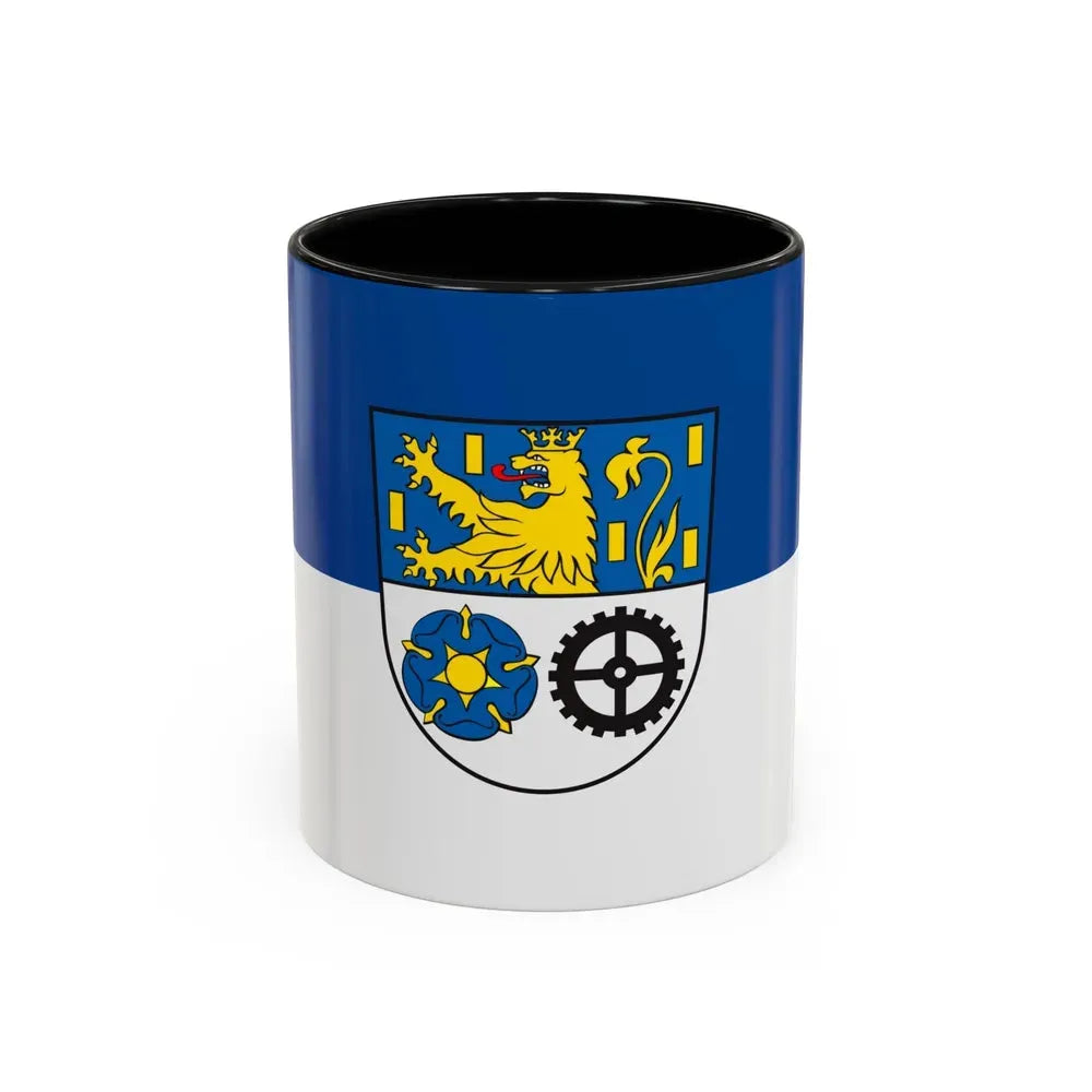Flag of Neunkirchen Germany - Accent Coffee Mug 11oz Black - Go Mug Yourself