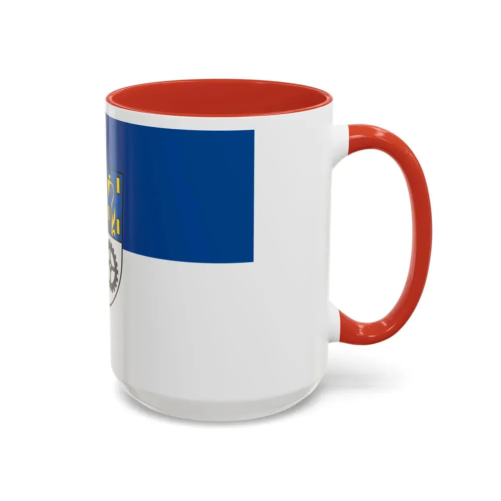 Flag of Neunkirchen Germany - Accent Coffee Mug - Go Mug Yourself