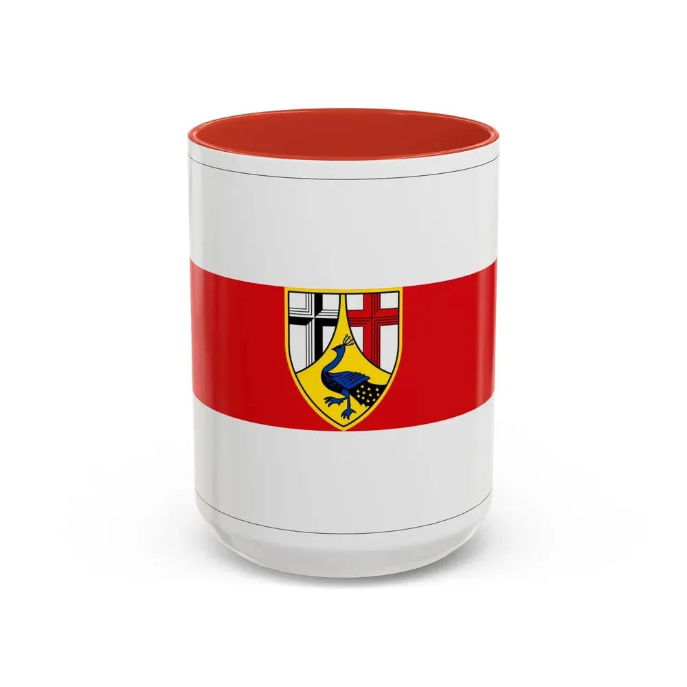 Flag of Neuwied Germany - Accent Coffee Mug 15oz Red - Go Mug Yourself