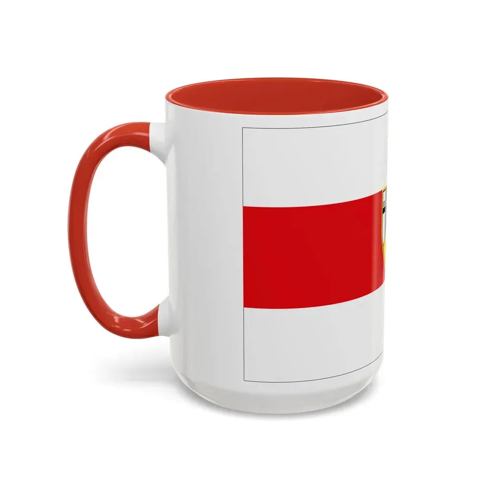 Flag of Neuwied Germany - Accent Coffee Mug - Go Mug Yourself
