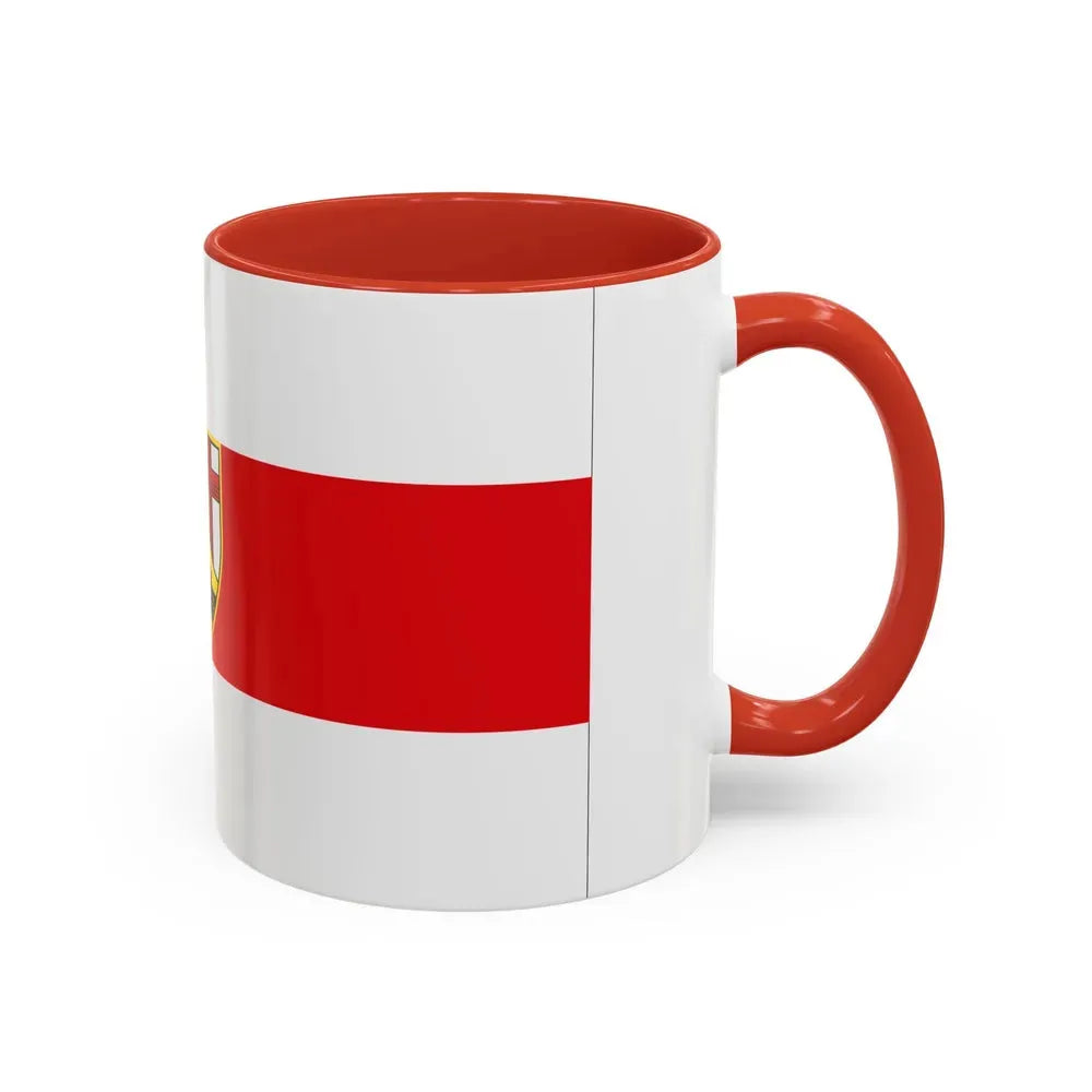 Flag of Neuwied Germany - Accent Coffee Mug - Go Mug Yourself