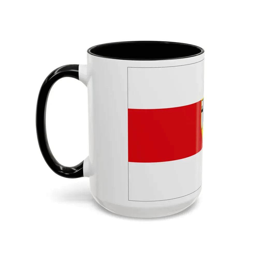 Flag of Neuwied Germany - Accent Coffee Mug - Go Mug Yourself