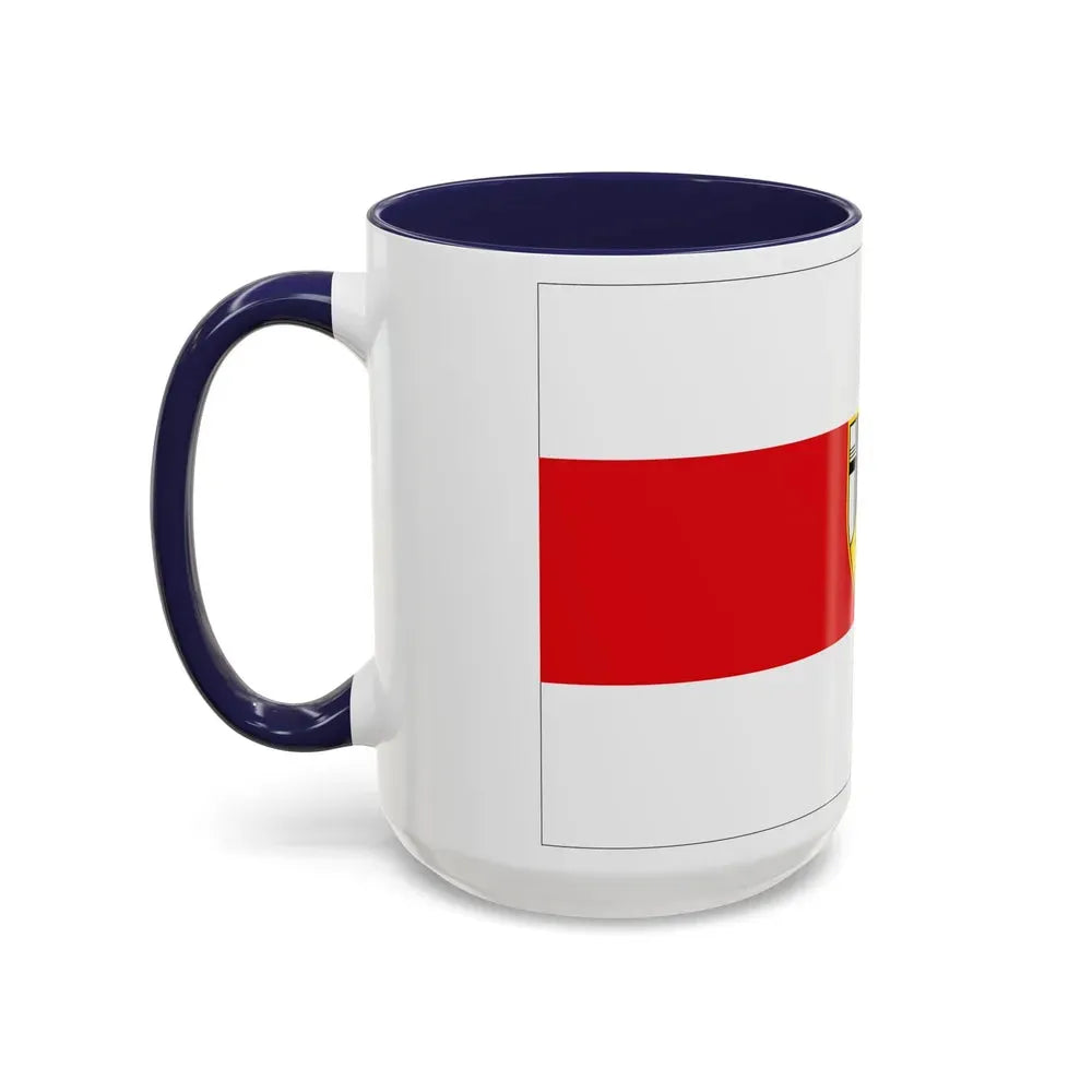 Flag of Neuwied Germany - Accent Coffee Mug - Go Mug Yourself