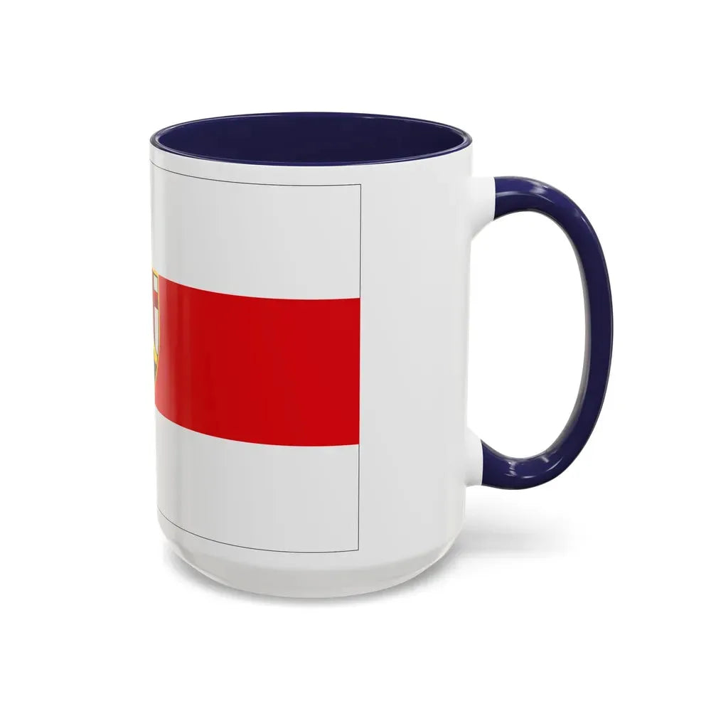 Flag of Neuwied Germany - Accent Coffee Mug - Go Mug Yourself