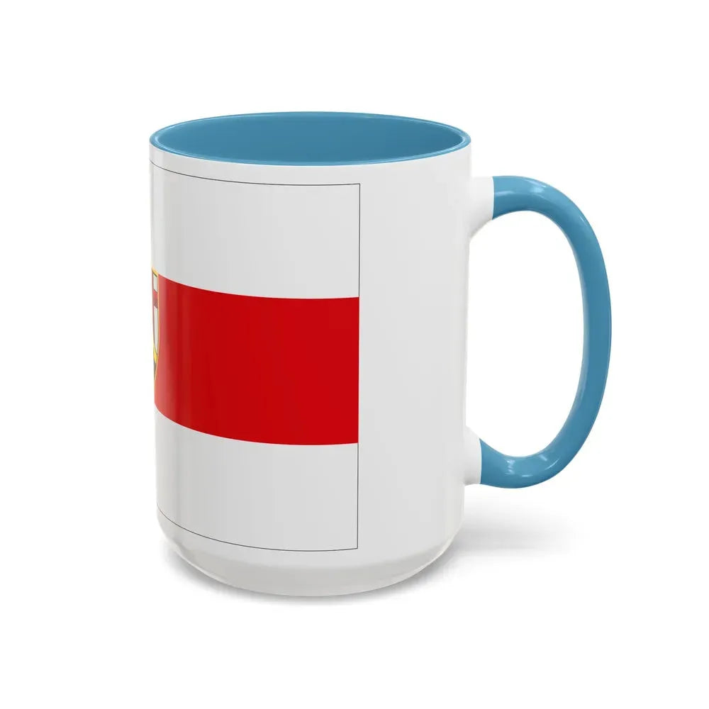 Flag of Neuwied Germany - Accent Coffee Mug - Go Mug Yourself