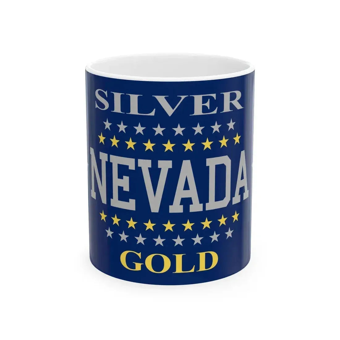 Flag of Nevada 1905-1915 (United States) White Coffee Mug 11oz - Go Mug Yourself