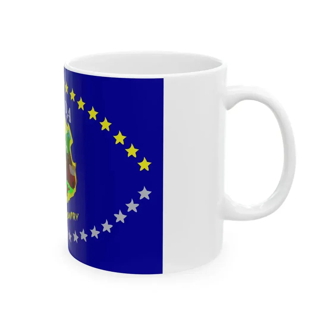 Flag of Nevada 1915-1929 (United States) White Coffee Mug - Go Mug Yourself