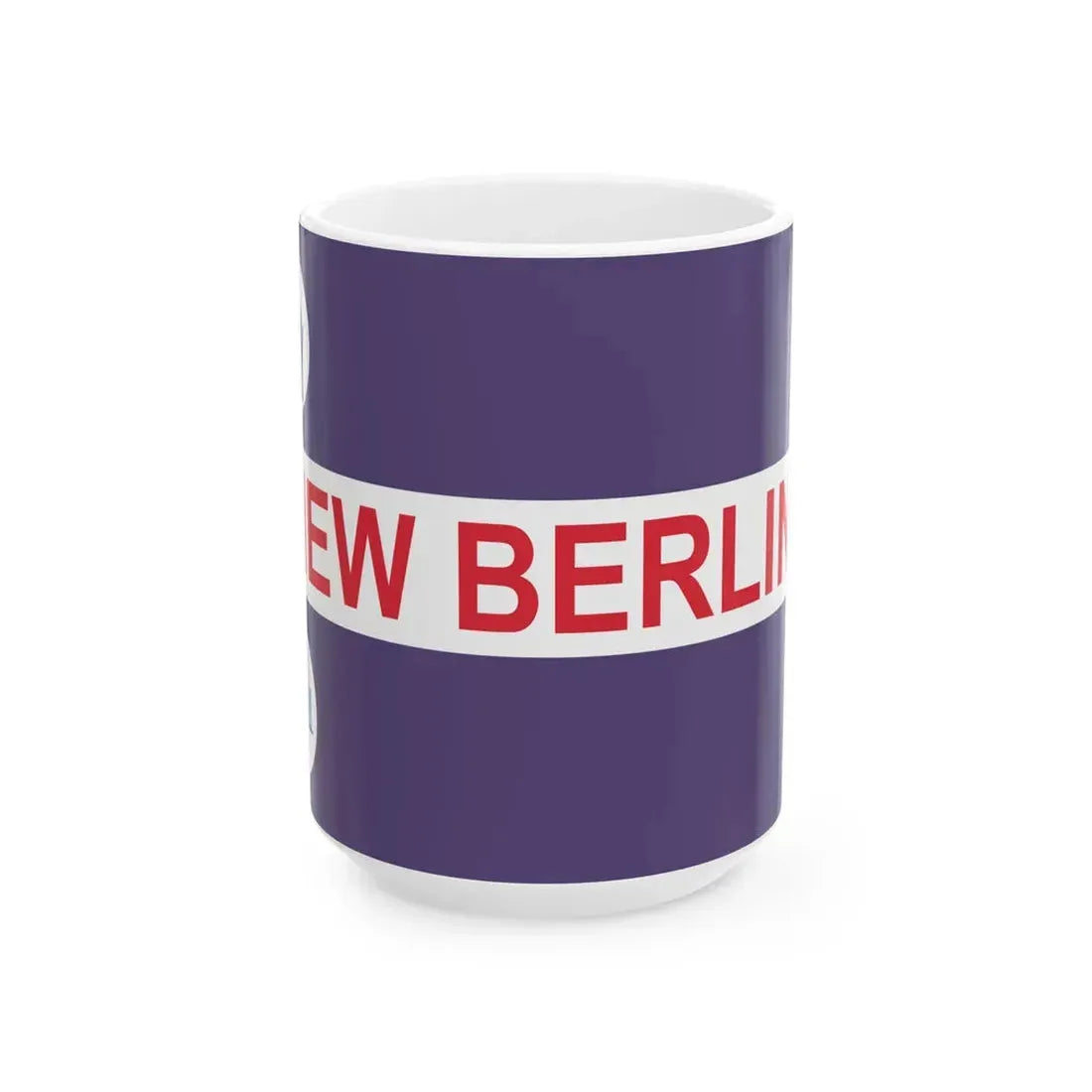 Flag of New Berlin Wisconsin (United States) White Coffee Mug 15oz - Go Mug Yourself