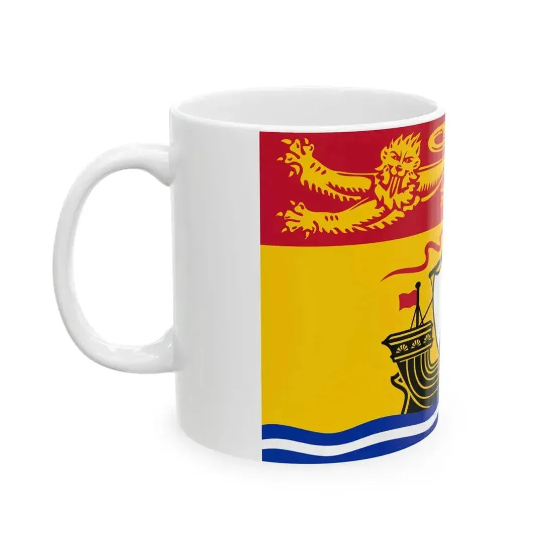Flag of New Brunswick (Canada) White Coffee Mug - Go Mug Yourself