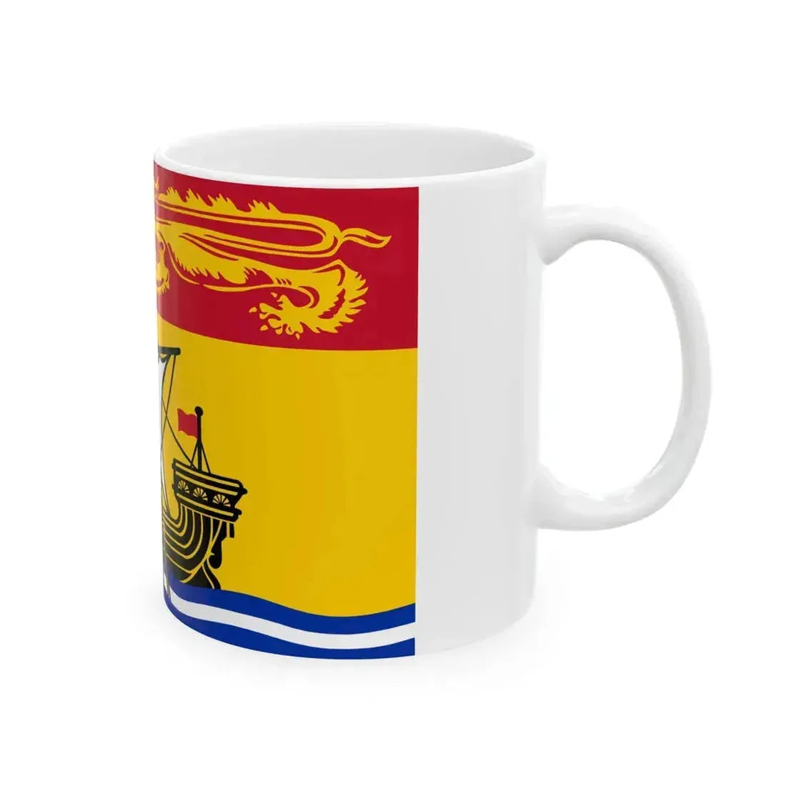 Flag of New Brunswick (Canada) White Coffee Mug - Go Mug Yourself
