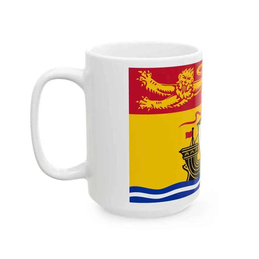 Flag of New Brunswick (Canada) White Coffee Mug - Go Mug Yourself