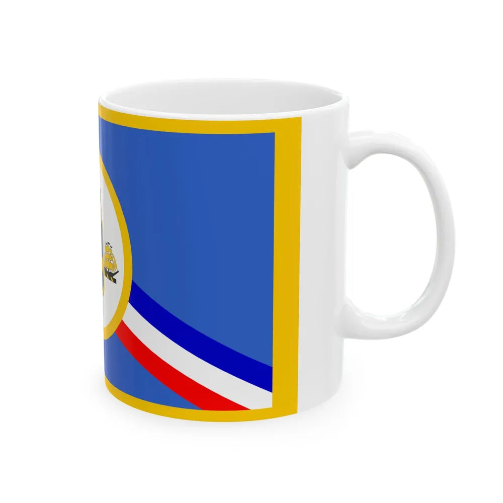 Flag of New Castle County Delaware (United States) White Coffee Mug - Go Mug Yourself