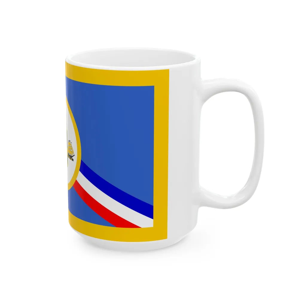 Flag of New Castle County Delaware (United States) White Coffee Mug - Go Mug Yourself