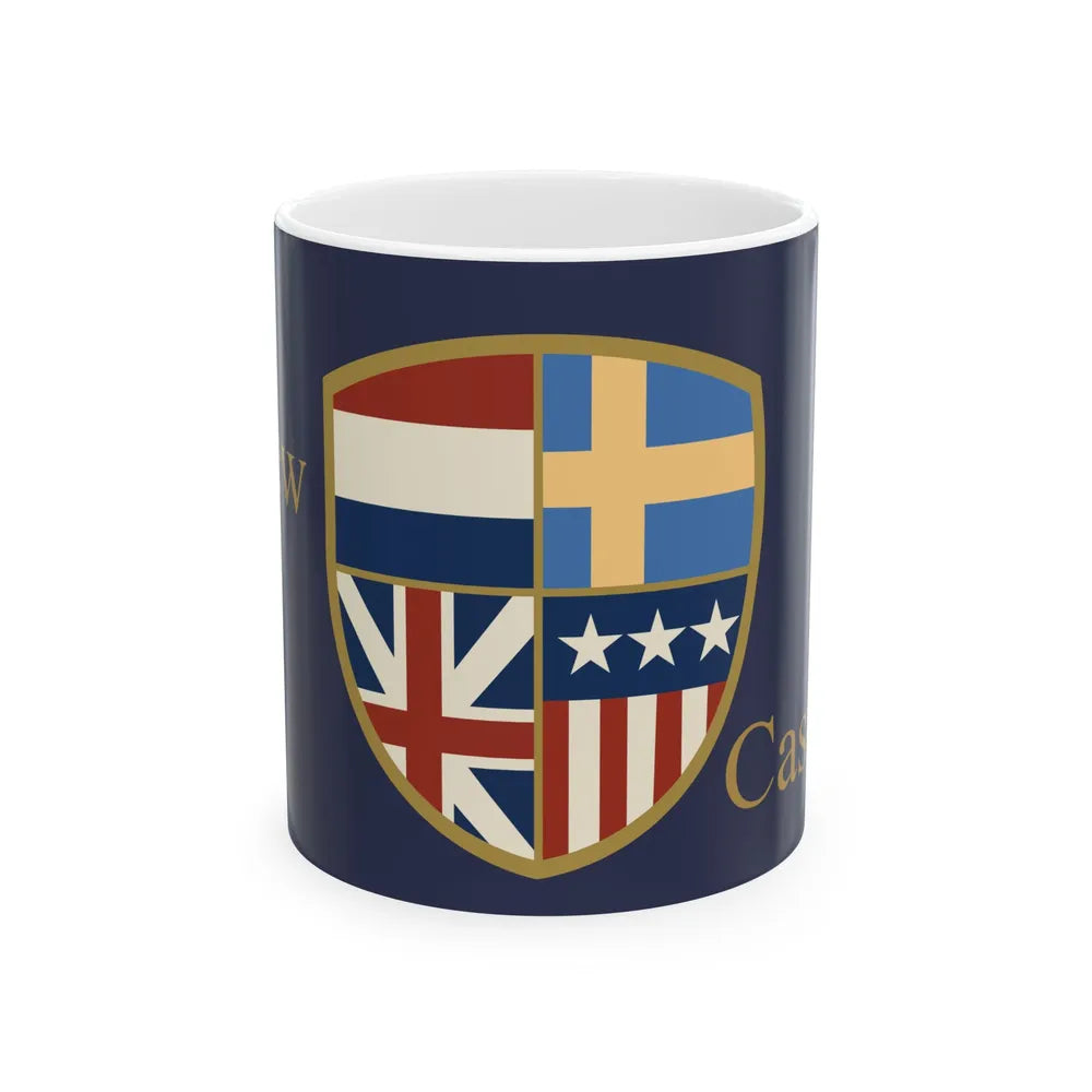 Flag of New Castle Delaware (United States) White Coffee Mug 11oz - Go Mug Yourself