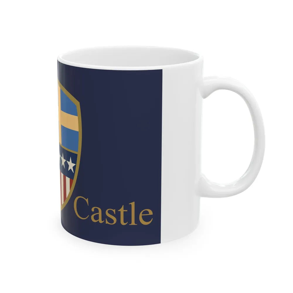 Flag of New Castle Delaware (United States) White Coffee Mug - Go Mug Yourself