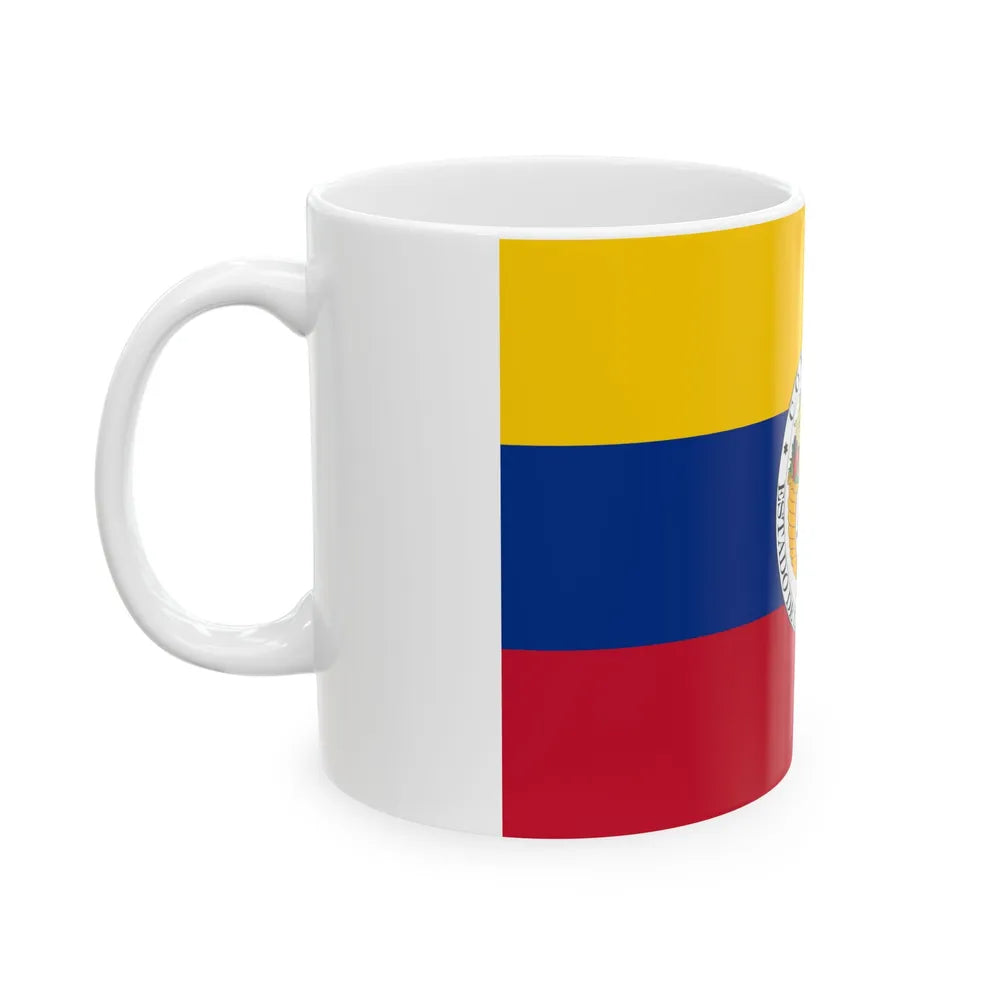 Flag of New Granada 1830-1834 (Colombia) White Coffee Mug - Go Mug Yourself
