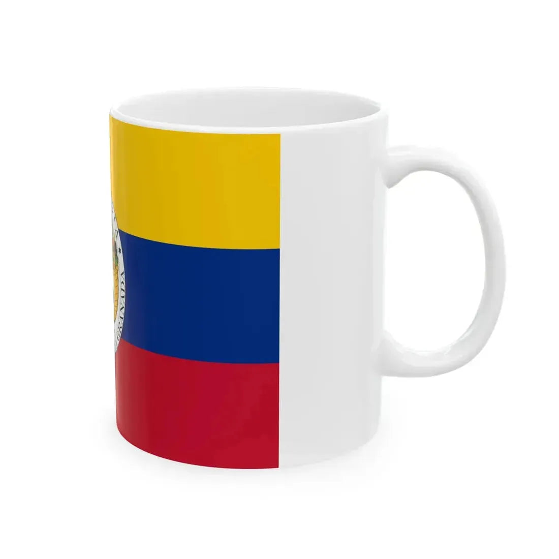 Flag of New Granada 1830-1834 (Colombia) White Coffee Mug - Go Mug Yourself