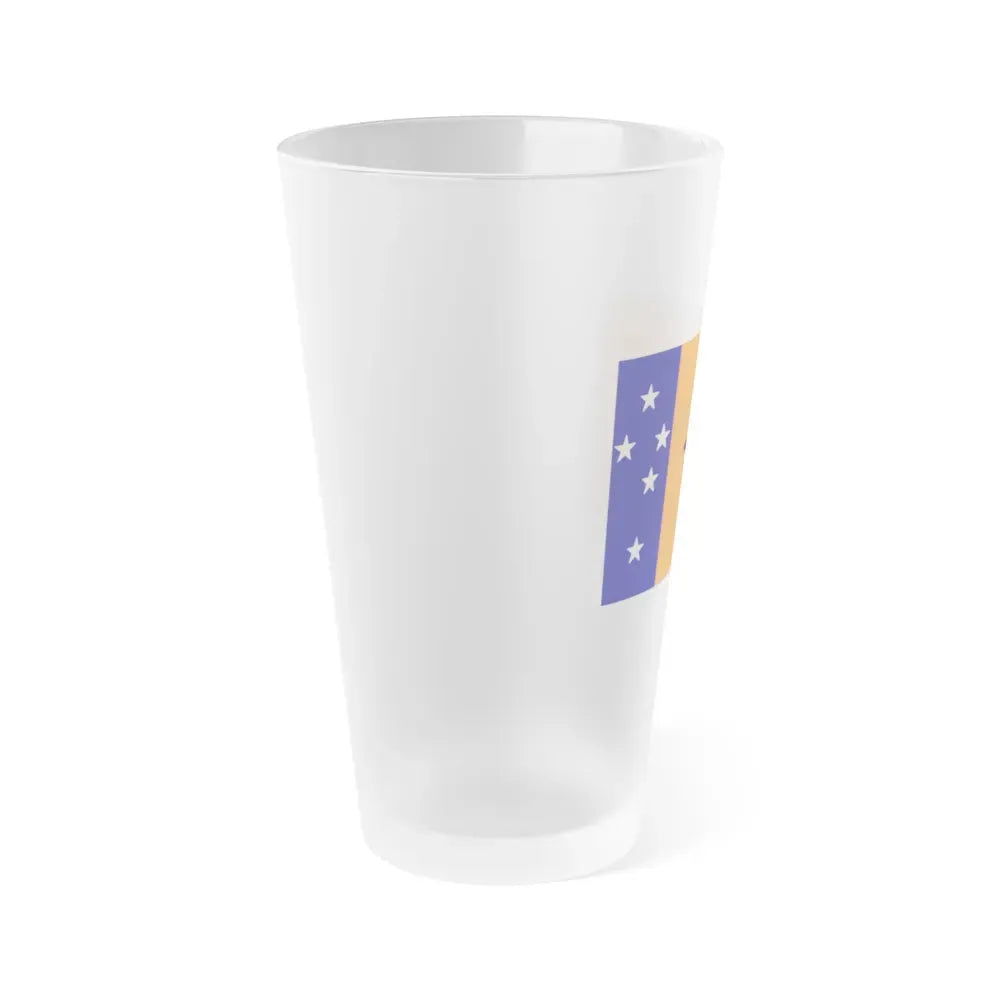 Flag of New Ireland Papa New Guinea - Frosted Pint Glass 16oz - Go Mug Yourself