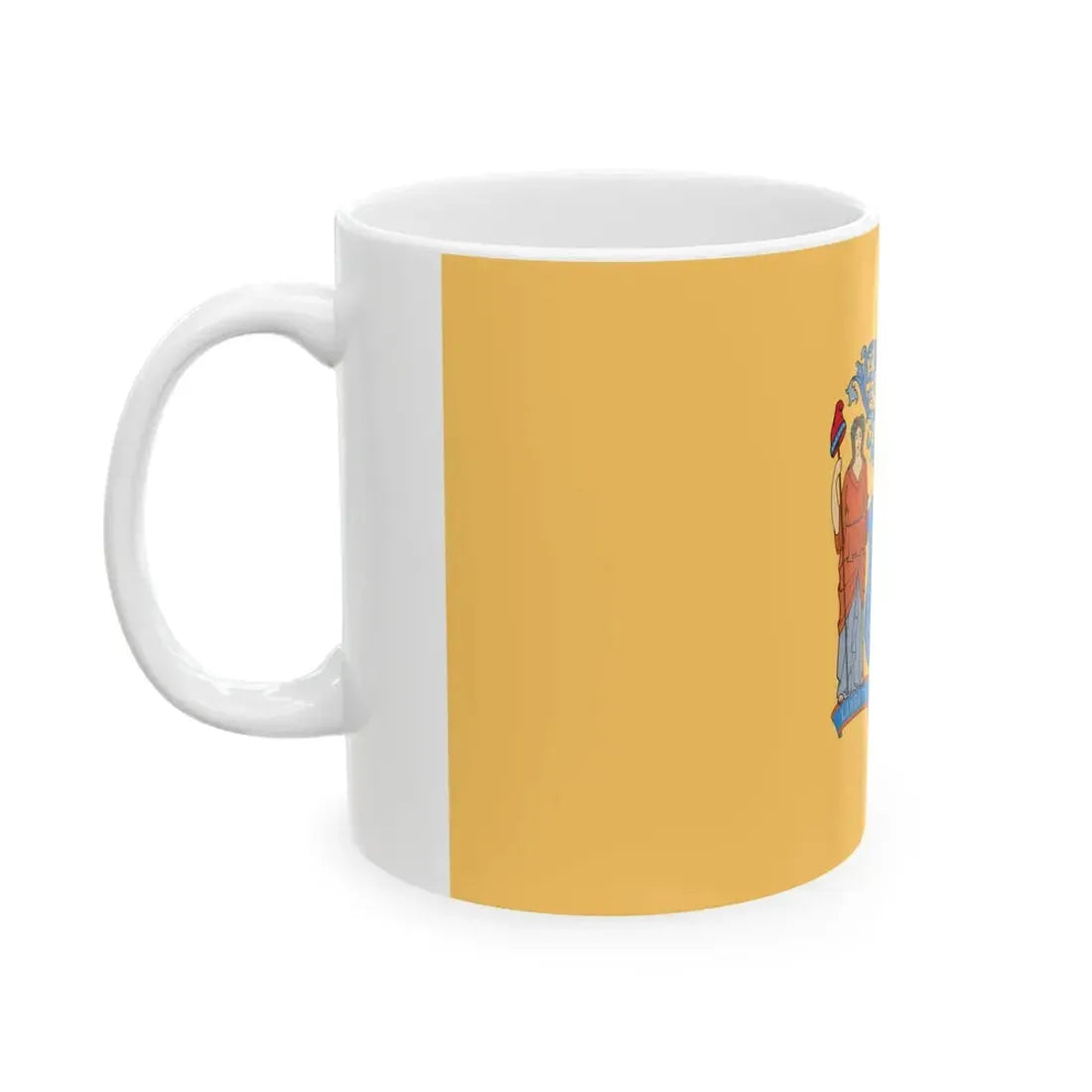 Flag of New Jersey (United States) White Coffee Mug - Go Mug Yourself