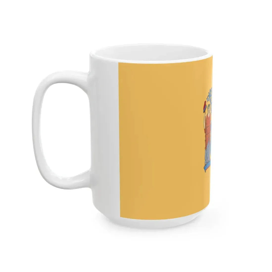 Flag of New Jersey (United States) White Coffee Mug - Go Mug Yourself