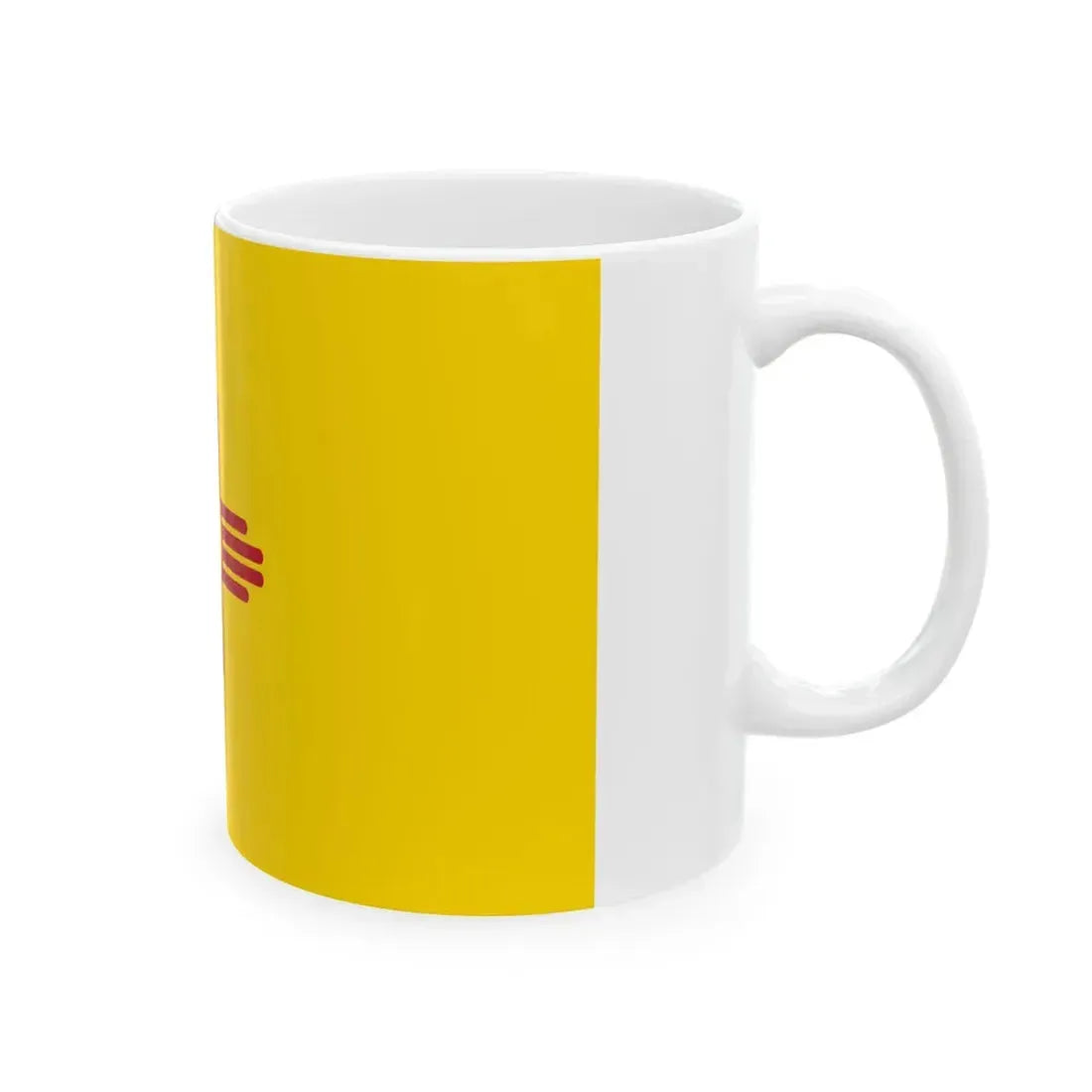 Flag of New Mexico 3-2 (United States) White Coffee Mug - Go Mug Yourself