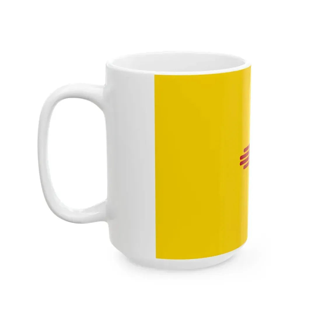 Flag of New Mexico 3-2 (United States) White Coffee Mug - Go Mug Yourself