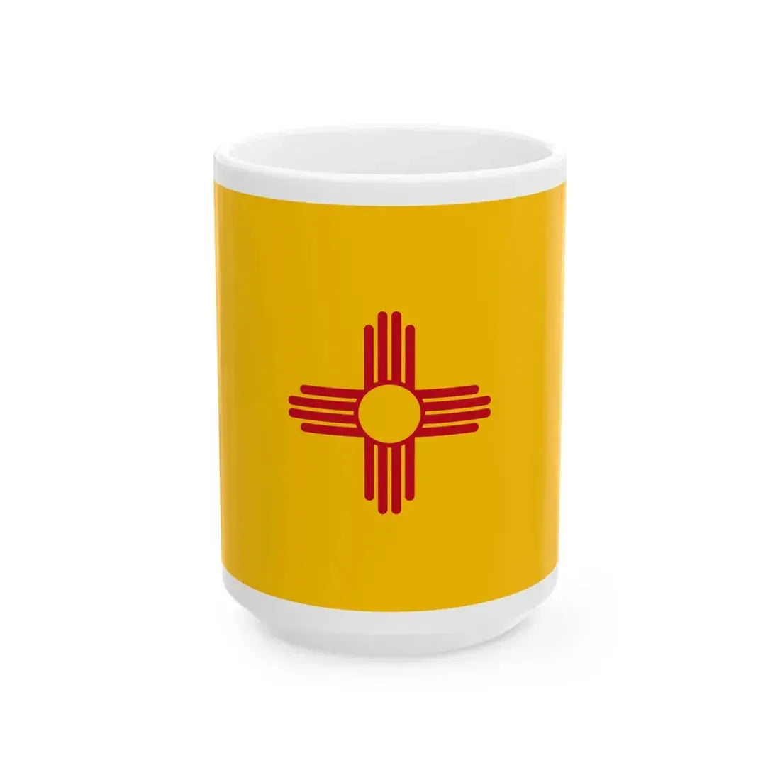 Flag of New Mexico (Mexico) White Coffee Mug 15oz - Go Mug Yourself