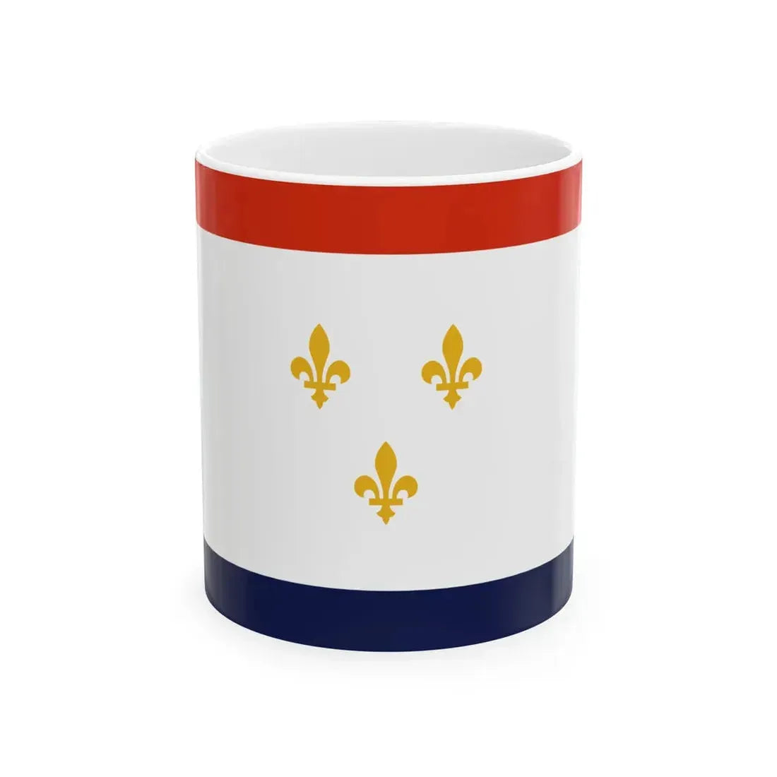 Flag of New Orleans Louisiana (United States) White Coffee Mug 11oz - Go Mug Yourself