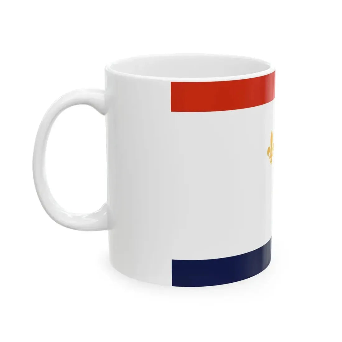 Flag of New Orleans Louisiana (United States) White Coffee Mug - Go Mug Yourself
