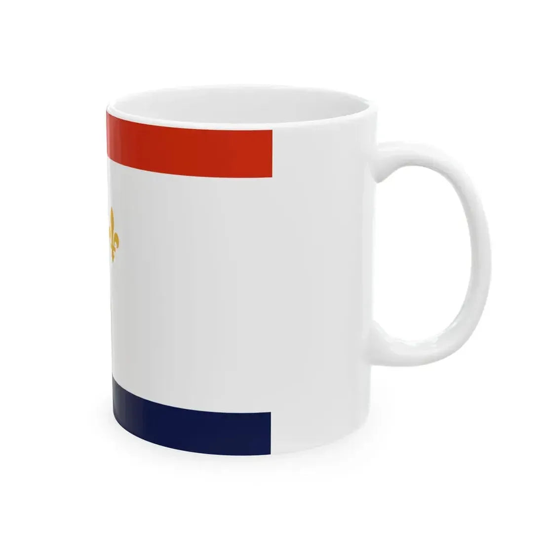 Flag of New Orleans Louisiana (United States) White Coffee Mug - Go Mug Yourself