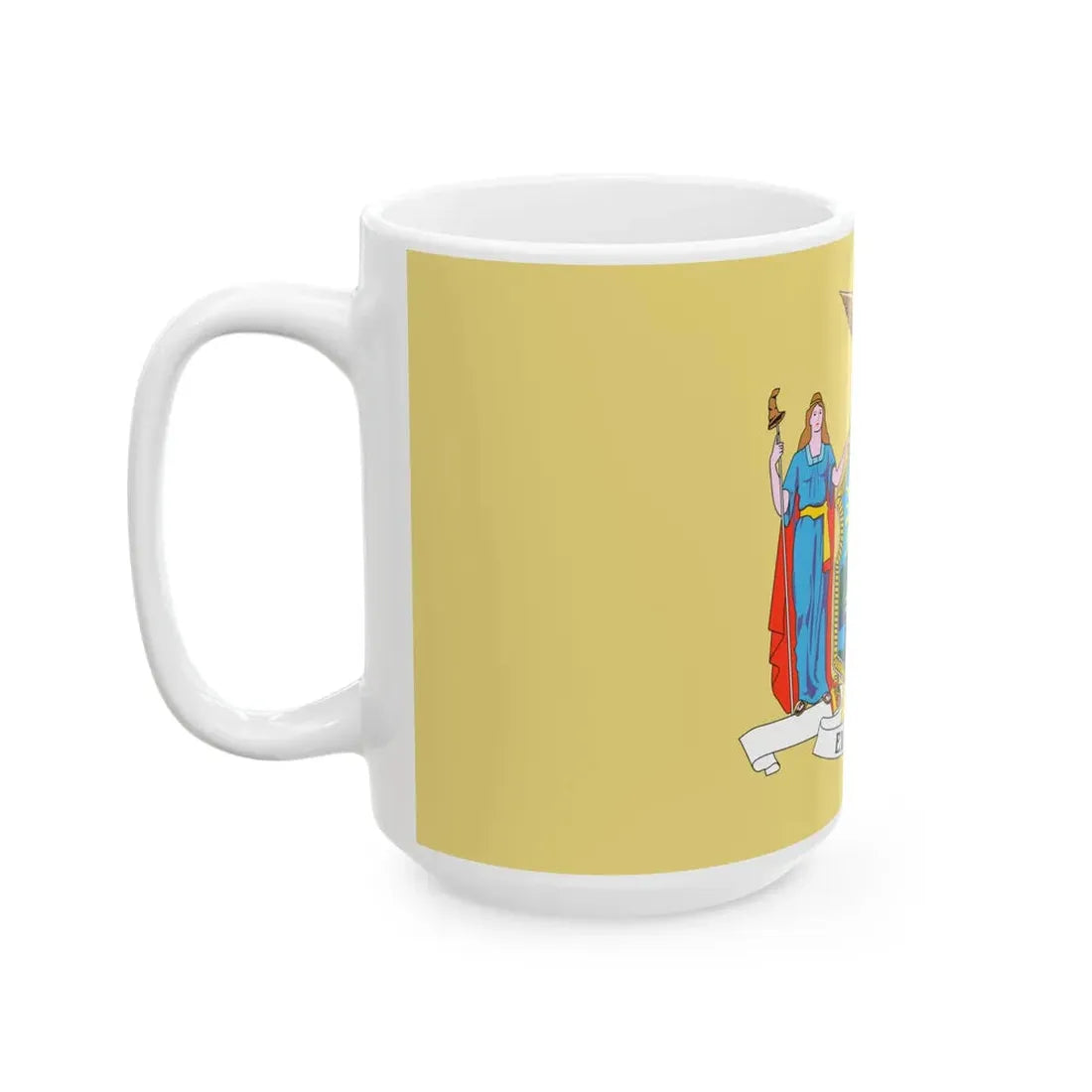 Flag of New York 1896-1901 (United States) White Coffee Mug - Go Mug Yourself