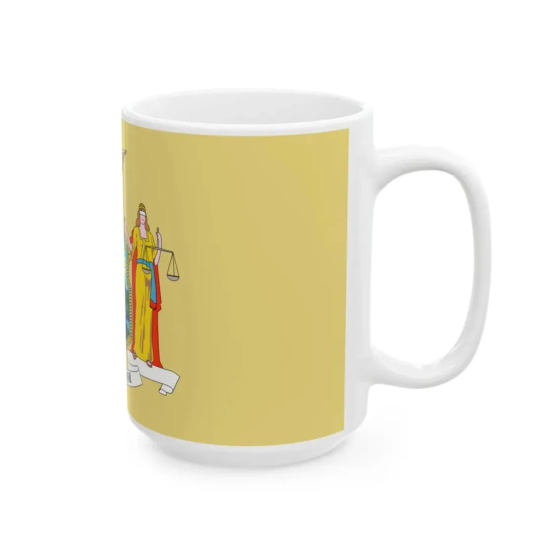Flag of New York 1896-1901 (United States) White Coffee Mug - Go Mug Yourself