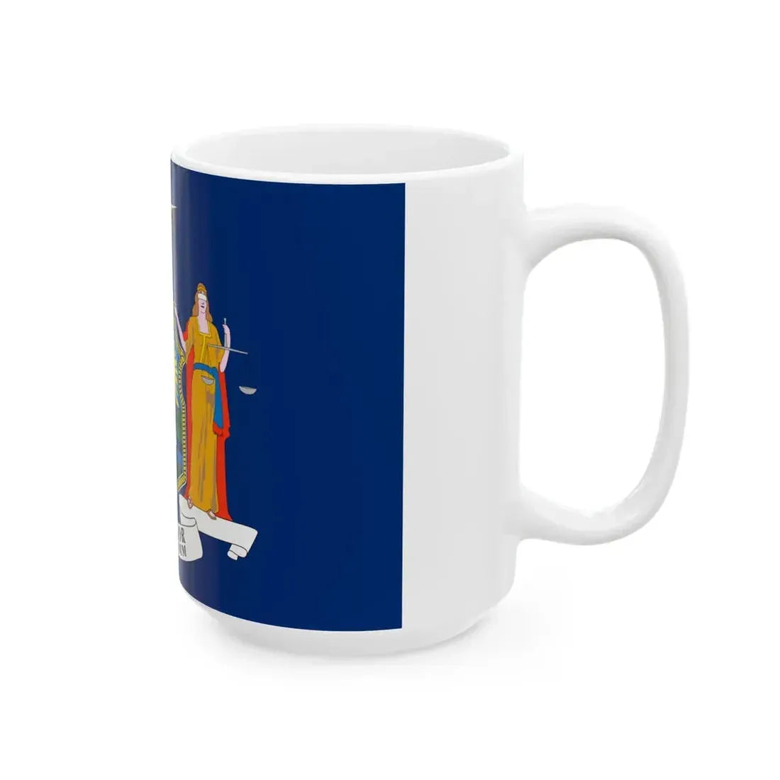 Flag of New York 3-2 (United States) White Coffee Mug - Go Mug Yourself