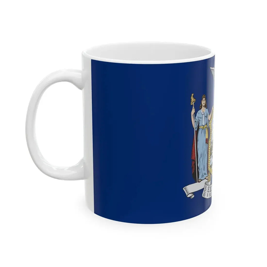Flag of New York alternative (United States) White Coffee Mug - Go Mug Yourself