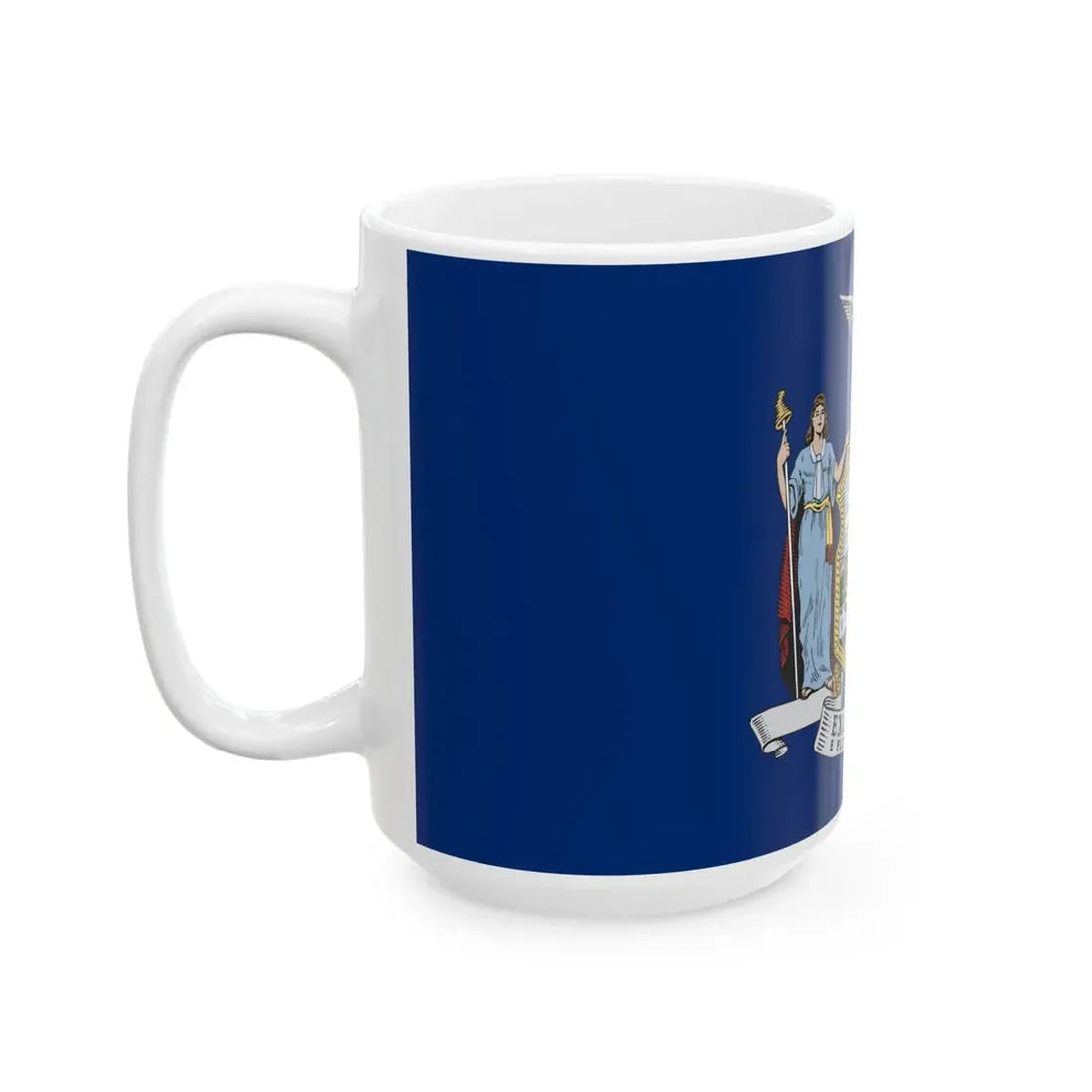 Flag of New York alternative (United States) White Coffee Mug - Go Mug Yourself