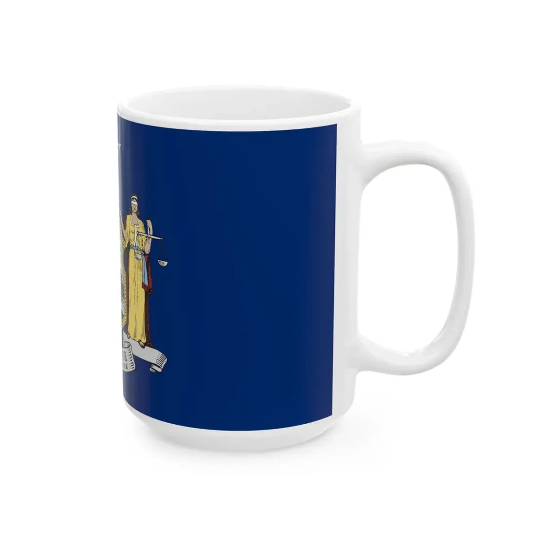 Flag of New York alternative (United States) White Coffee Mug - Go Mug Yourself