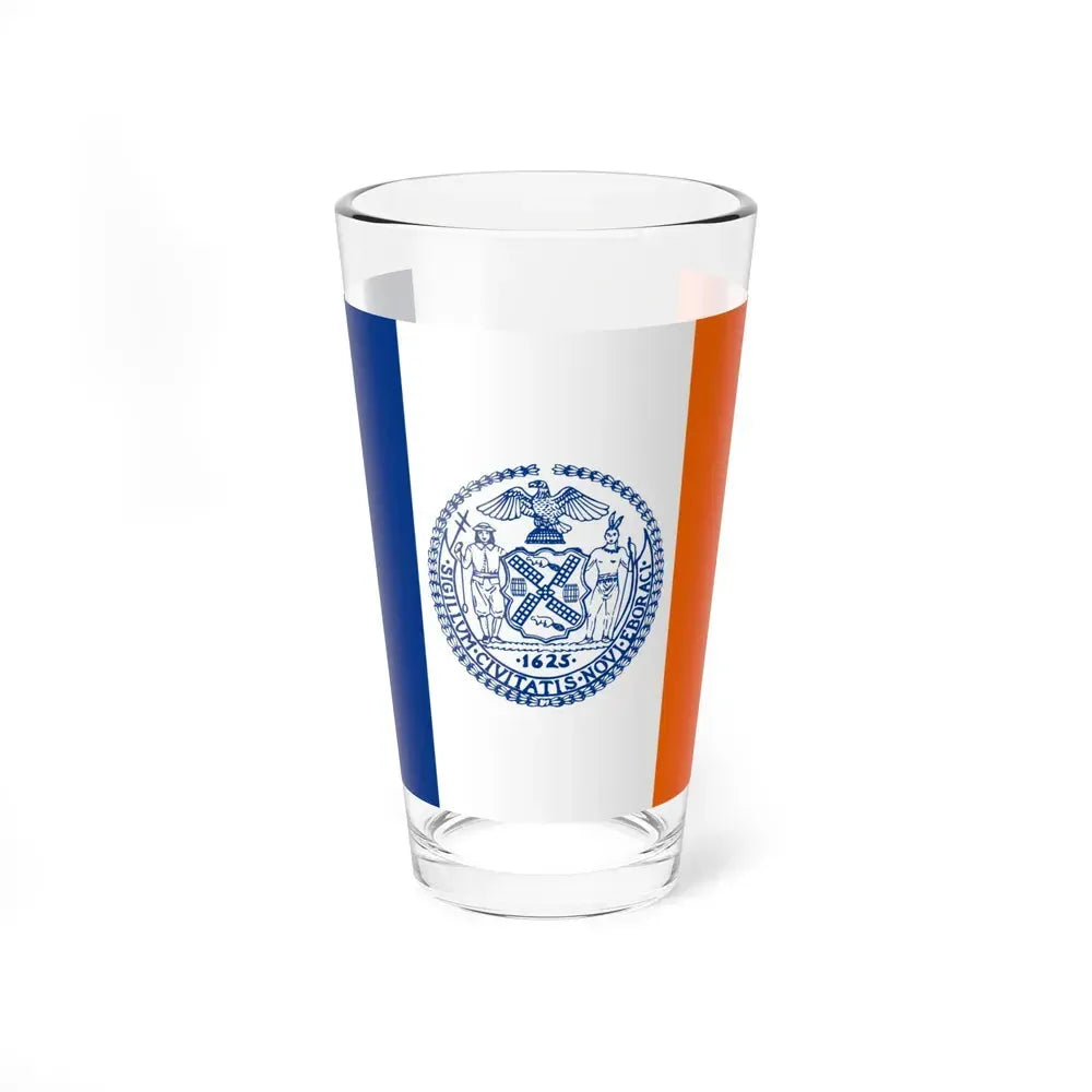 Flag of New York City - Pint Glass 16oz 16oz - Go Mug Yourself