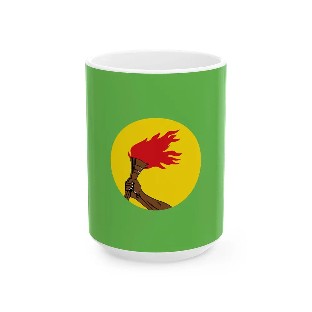 Flag of New Zaire (Congo) White Coffee Mug 15oz - Go Mug Yourself
