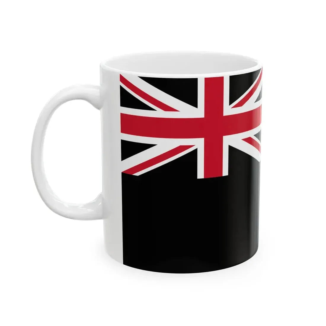 Flag of New Zealand black (New Zealand) White Coffee Mug - Go Mug Yourself