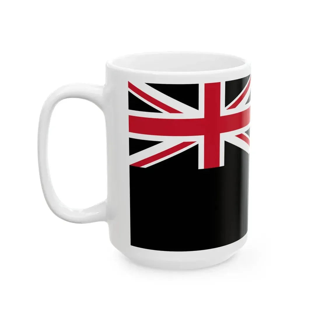 Flag of New Zealand black (New Zealand) White Coffee Mug - Go Mug Yourself