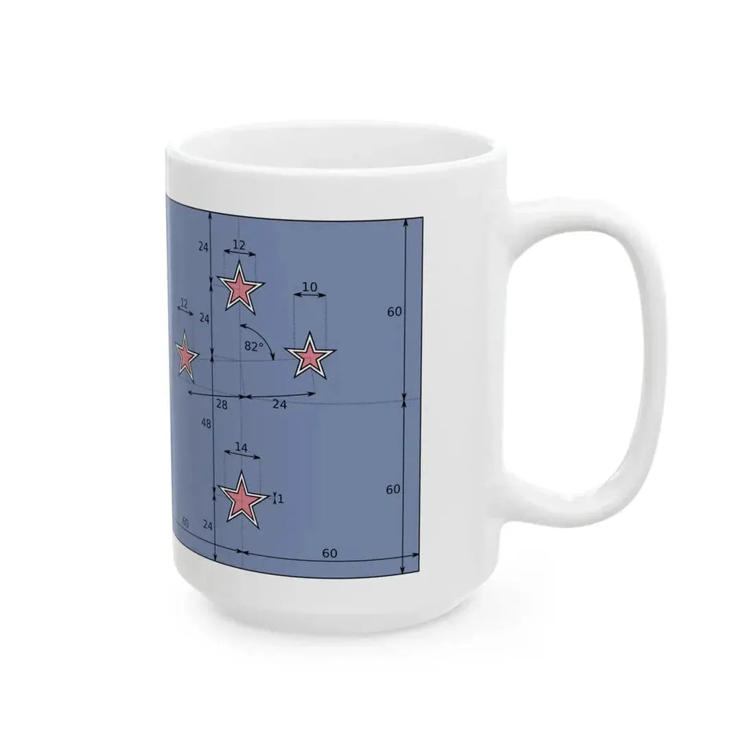 Flag of New Zealand construction (New Zealand) White Coffee Mug - Go Mug Yourself