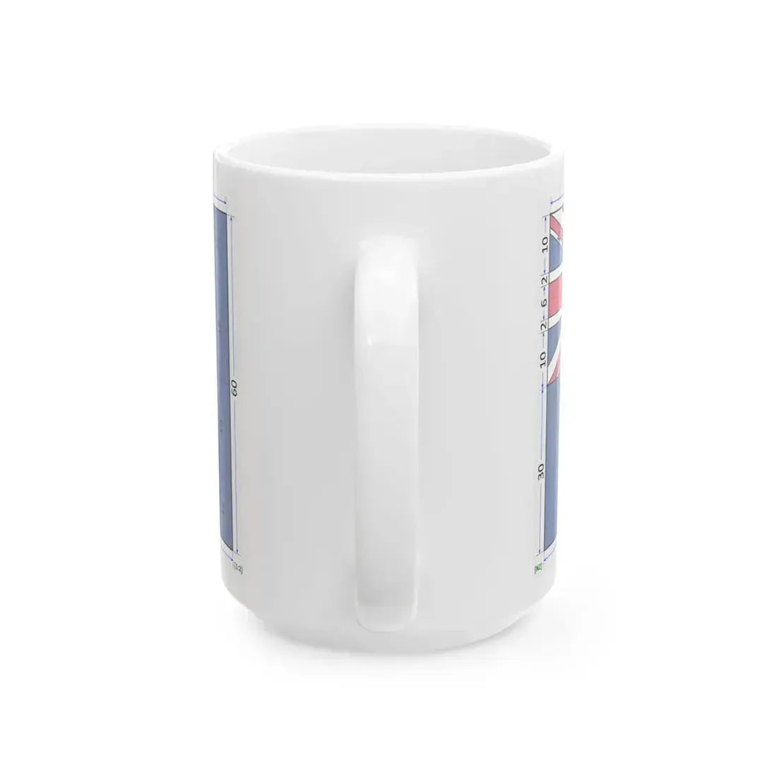 Flag of New Zealand construction sheet (New Zealand) White Coffee Mug - Go Mug Yourself