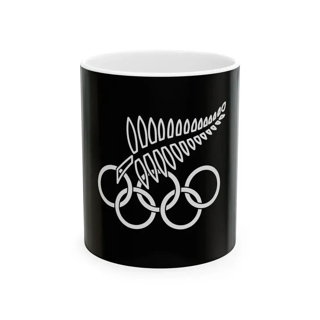 Flag of New Zealand Olympic Committee 1979-1994 (New Zealand) White Coffee Mug 11oz - Go Mug Yourself