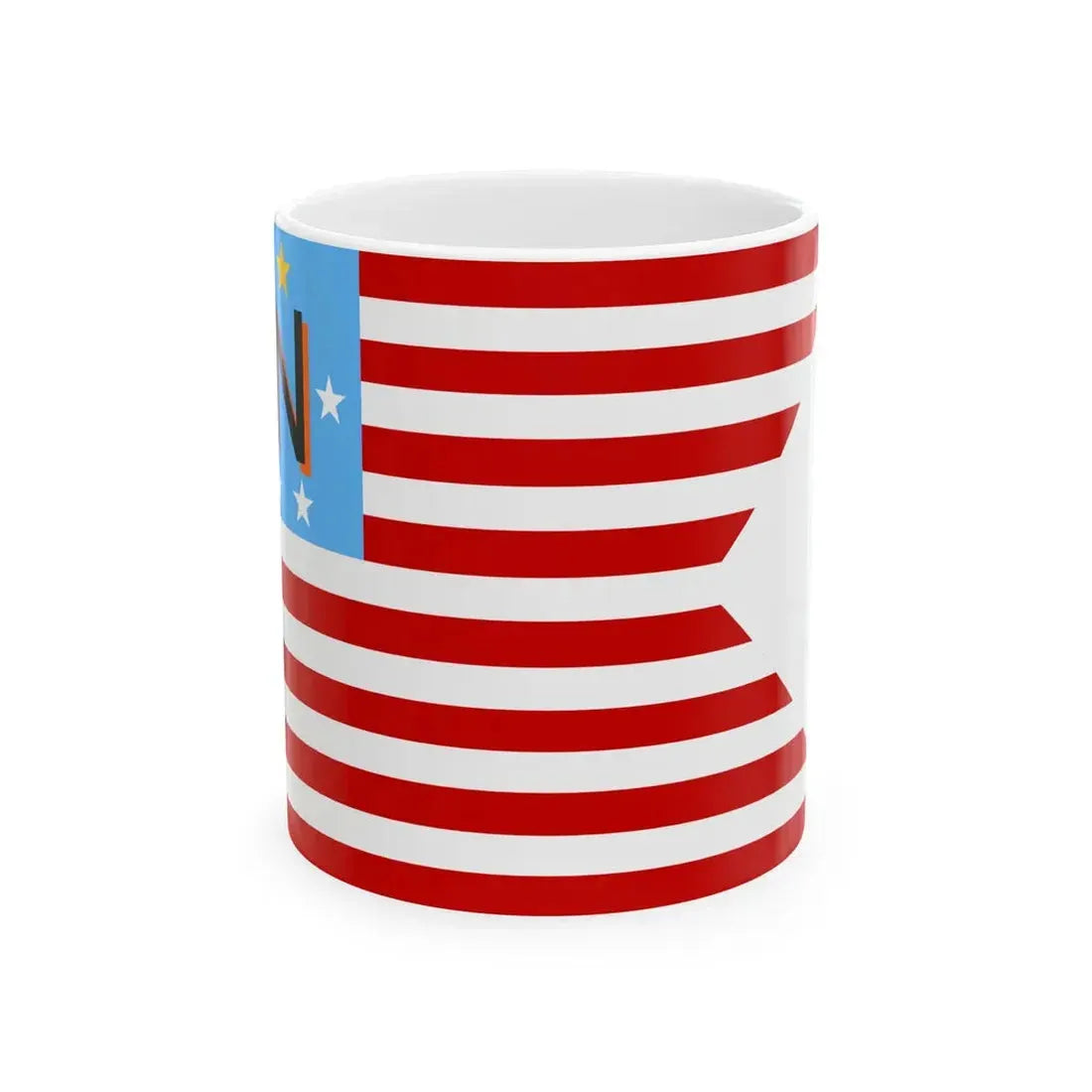 Flag of Newbury Township Ohio (United States) White Coffee Mug 11oz - Go Mug Yourself