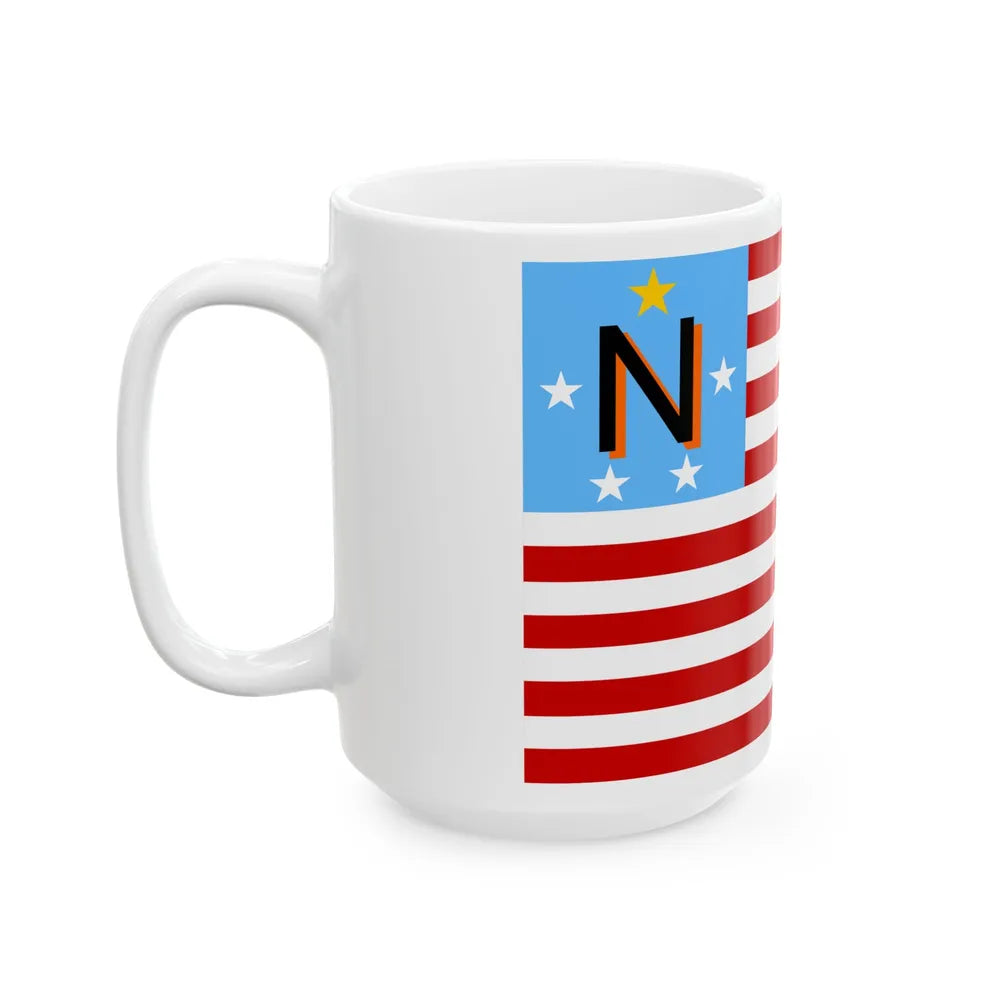 Flag of Newbury Township Ohio (United States) White Coffee Mug - Go Mug Yourself